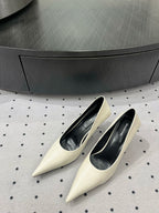 CLASSIC PUMPS 65MM IN CREAM LIZARD PATTERN CALFSKIN