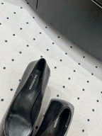 CLASSIC PUMPS 65MM IN BLACK LIZARD PATTERN CALFSKIN