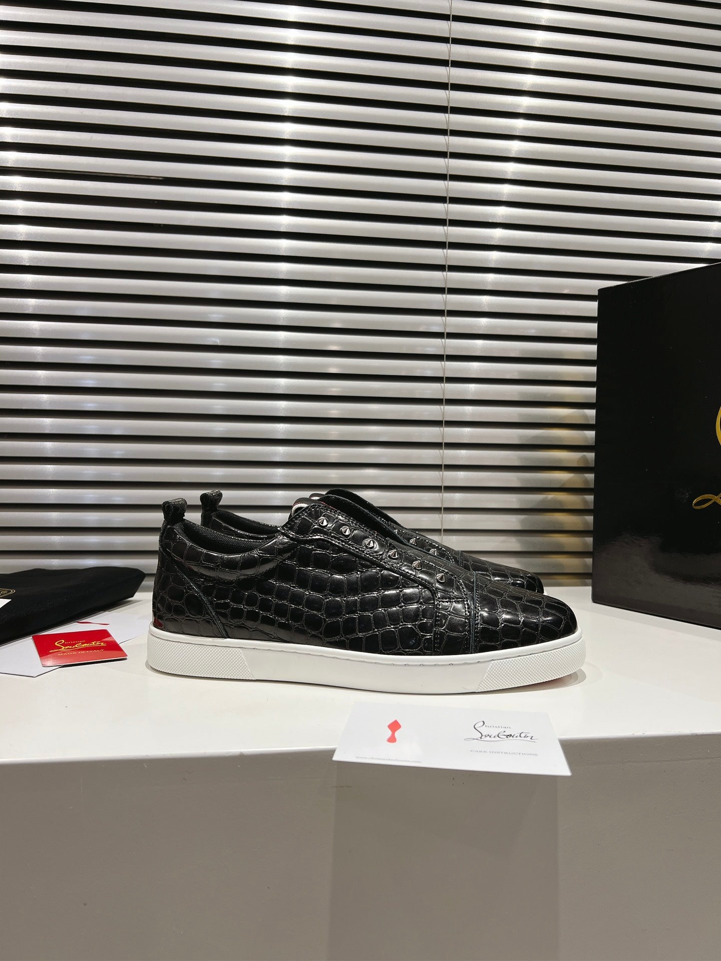 CL F.A.V Fique A Vontade Slip-on sneakers Black Calf Leather 242411