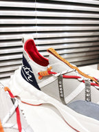 CL 25 Trailnrun Sneaker Grey Blue Calfskin Mesh 323168