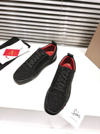 CL 25 Fine Sand Sneaker Black Fabric Cowhide 323173