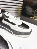 CL 25 Astroloubi Couple's Sneaker Black White Cowhide 323158