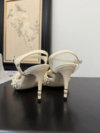 CC 25 Slingback White Lambskin 233399