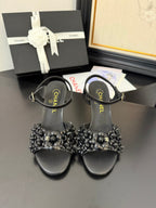 CC 25 Slingback Black Lambskin 233403