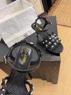 CC 25 Pearl Slingback Black Sheepskin 252291