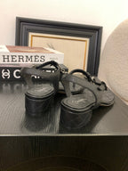 CC 25 Thong Sandal Double C Leather