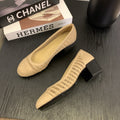 cc 25 ballet flat 50mm beige raffia 288818