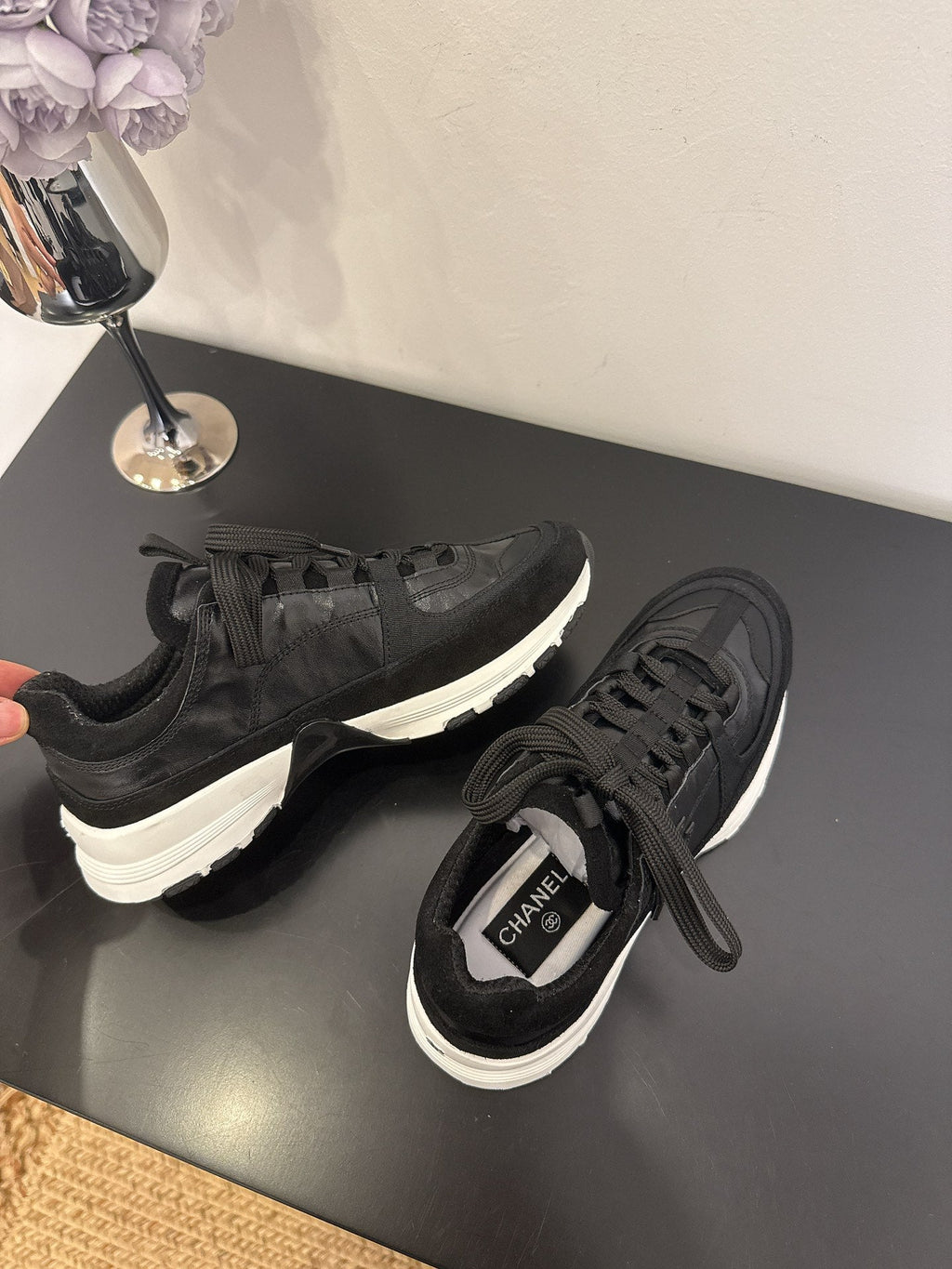 CC 25 Sneaker Black Cowhide 330791