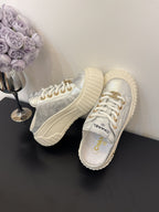 CC 25 Mules Platfrom Silver Lambskin 331632