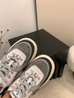 CC Alexander McQueen Sneakers Multicolor  Suede and Tweed Fabric 537194