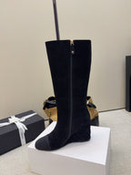 CC 26 Wedge Boot Black Suede 588893