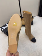CC 26 Wedge Boot Tan Black Suede 588895