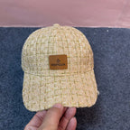 BASEBALL CAP IN SAND YELLOW TWEED 437708