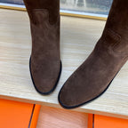 HM Jumping Boot In Chocolate Suede 987474
