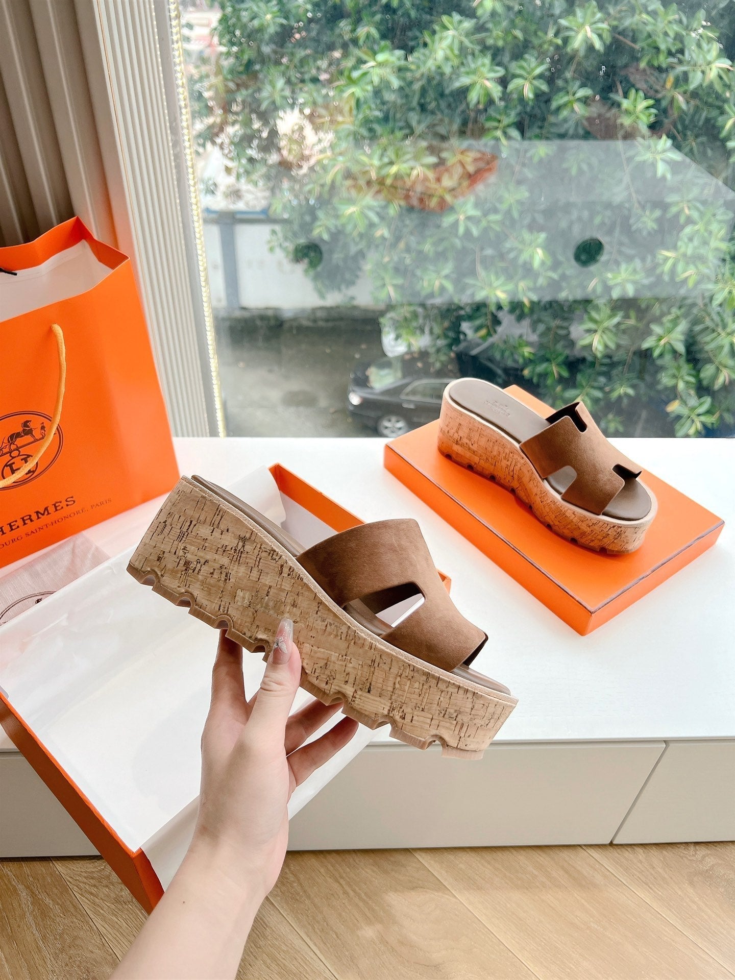 EZE 65 SANDAL CARAMEL SUEDE