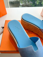EZE 65 SANDAL SKY BLUE SUEDE