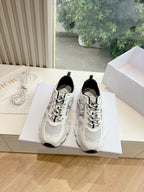 CD Chrono Sneaker Mesh with Leather-Effect Panels 241615