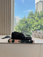 DC 25 Mary Jane Loafers Black Sheepskin 116941