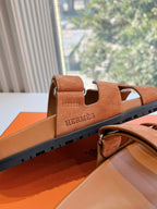 HM Chypre Sandal Caramel Brown Suede 202810