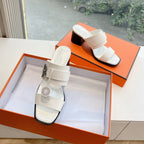 HM Kute 60 Sandal White Cowhide 202824