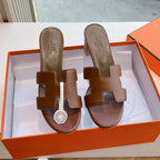 OASIS SANDAL IN CHOCOLATE BROWN CALFSKIN