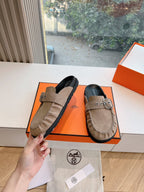 HM 25 Key Mule Grey Suede