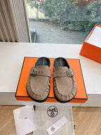 HM 25 Key Mule Grey Suede