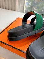 HM 25 Chypre Sandal Green Suede Calfskin Silver H