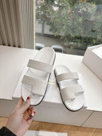 Hugh Sandal in White Cowhide 286180