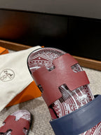 CHYPRE SANDAL BURNT UMBER CALFSKIN UNIQUE