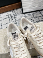 BALL STAR SNEAKERS BEIGE CALFSKIN WITH WHITE STAR