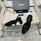 slingbacks 95 black tweed black patent calfskin