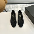 cc 25c ballet flat black tweed black grosgrain 233624