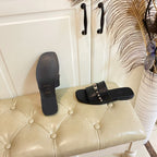 HM Giulia Sandal Black Calfskin