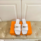 HM Giulia Sandal White Calfskin