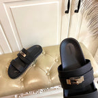 HM Jackson Sandal Black Cowhide 958022