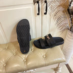 HM Jackson Sandal Black Cowhide 958022