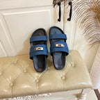 HM Jackson Sandal Deep Blue Cowhide 958024