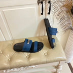HM Jackson Sandal Deep Blue Cowhide 958024