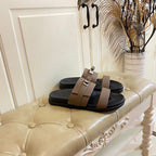 HM Jackson Sandal Deep Brown Cowhide 958026