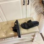 HM Jackson Sandal Black Calfskin 958043