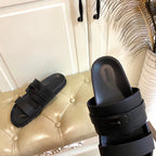 HM Jackson Sandal Black Calfskin 958043