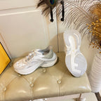 Fendi F-Light Sneakers White Cowhide Mesh 688134