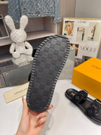 LV Venice Mule Black Suede Sheepskin 626702