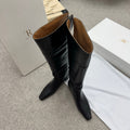The Row Slouch Over-The-Knee Boots 35mm Black Calfskin 429128