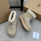 UGG 25ss Ankle Boots Taupe Sheep Fur Suede 523105
