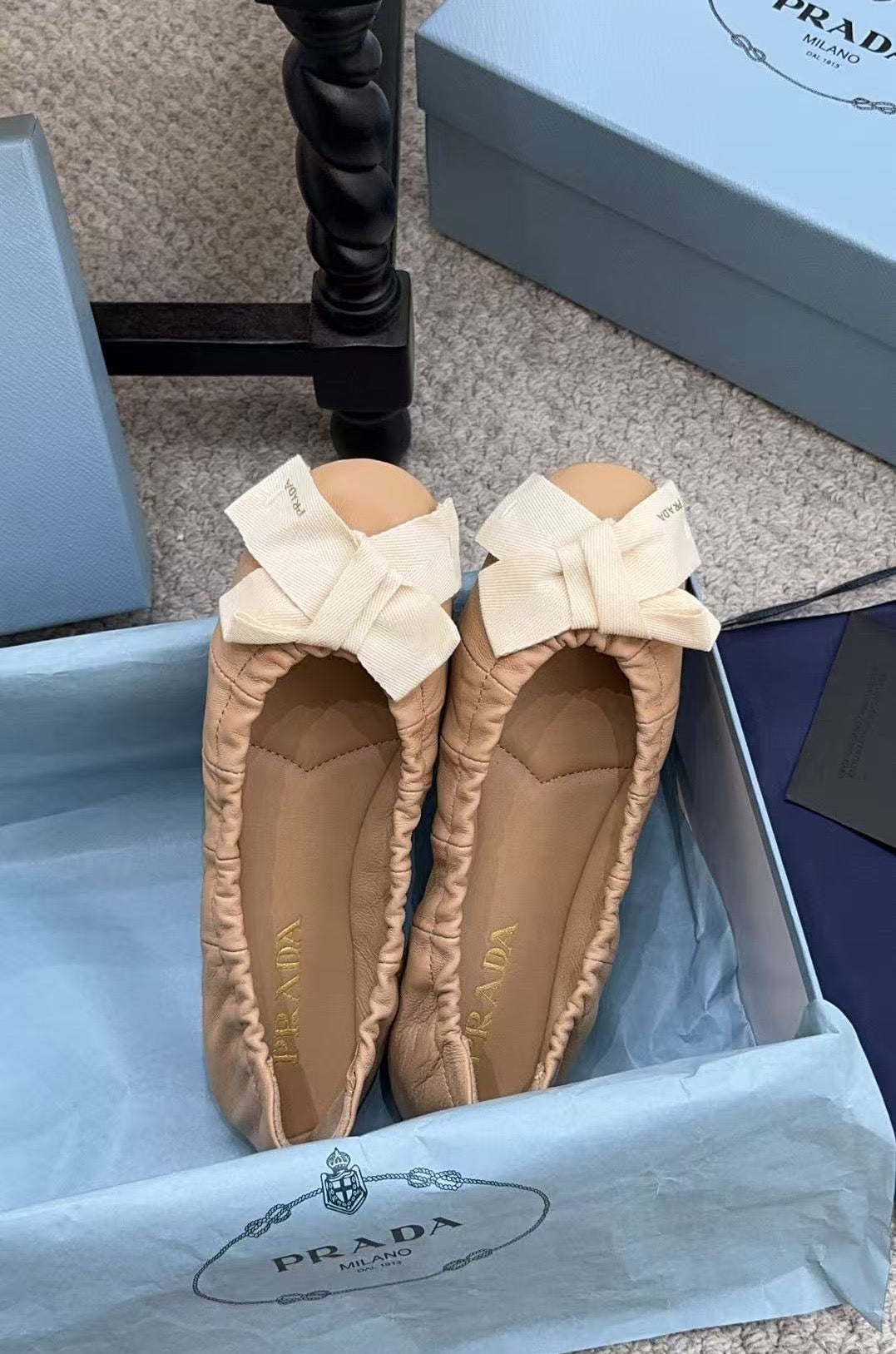 Pra 26s Ballet Flat Beige Sheepskin 635251