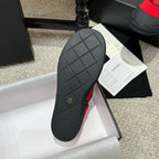 CC 26s Coco Beach Mary Janes Red Black Fibers Rubber 767082
