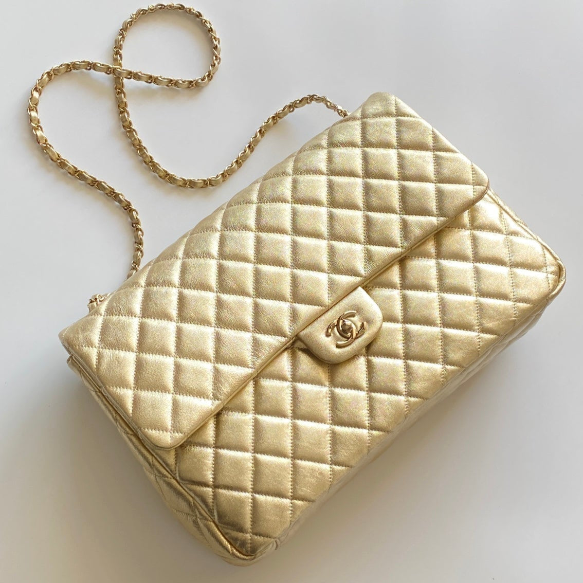 CC Classic   40 Light Gold Lambskin
