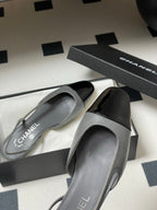 CC 25P Grey Black Quilted Calfskin